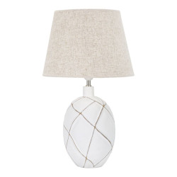 BOHO CHICH Lampe de Table Lignes Polyrésine – Élégance Bohème Ø35x60 cm