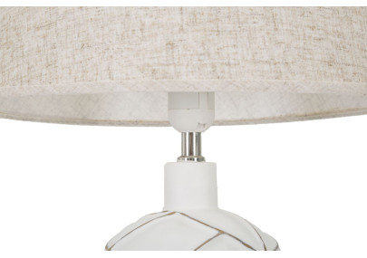 BOHO CHICH Lampe de Table Lignes Polyrésine – Élégance Bohème Ø35x60 cm