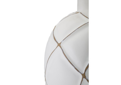 BOHO CHICH Lampe de Table Lignes Polyrésine – Élégance Bohème Ø35x60 cm