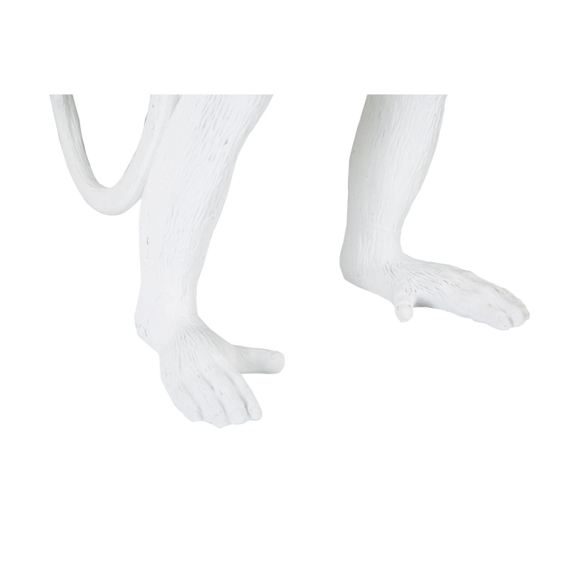 GLAM Lampe de Table Singe Blanc – Élégance Animalière Ø26x34x55 cm