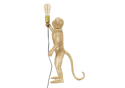 GLAM Lampe de Table Monkey Or – Style Contemporain et Glam Ø26x34x55 cm