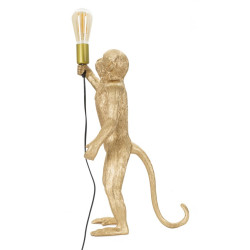 GLAM Lampe de Table Monkey Or – Style Contemporain et Glam Ø26x34x55 cm