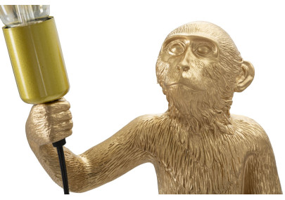 GLAM Lampe de Table Monkey Or – Style Contemporain et Glam Ø26x34x55 cm