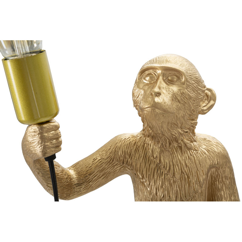 GLAM Lampe de Table Monkey Or – Style Contemporain et Glam Ø26x34x55 cm