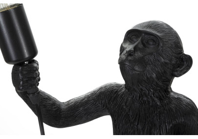 GLAM Lampe de Table Monkey Noir – Design Élégant et Ambiance Chic Ø26x34x55 cm