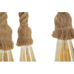 Plafonnier Bambou/Corde – Style Naturel et Élégant 80x15x120 cm