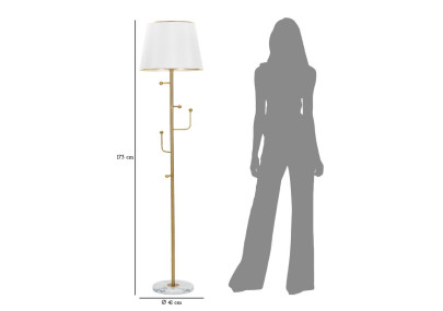 Suspension Lampadaire – Design Glam et Contemporain Ø 41x173 cm