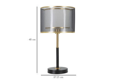 Lampe de Table Levels – Style Minimaliste Ø 25x48 cm
