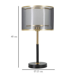 Lampe de Table Levels – Style Minimaliste Ø 25x48 cm