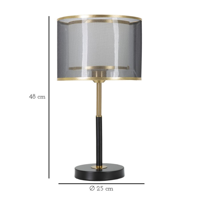 Lampe de Table Levels – Style Minimaliste Ø 25x48 cm