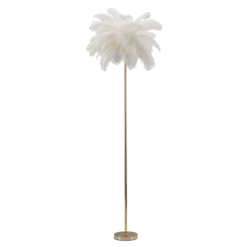 Lampadaire Palmier Blanc – Style Glam et Naturel Ø 55x160 cm