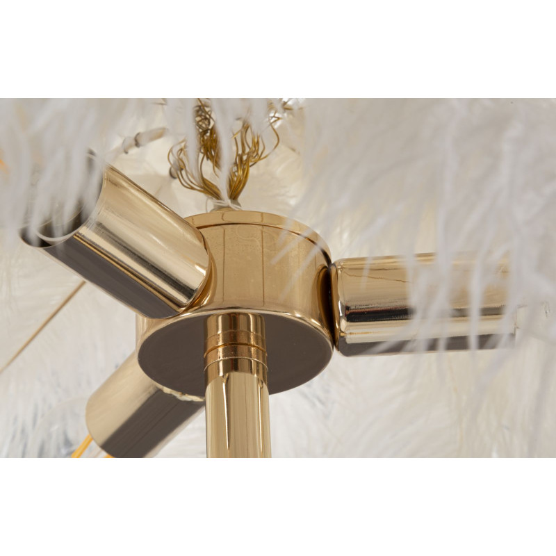 Lampadaire Palmier Blanc – Style Glam et Naturel Ø 55x160 cm