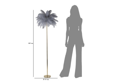 Lampadaire Palm Grey – Design Chic Ø 55x160 cm