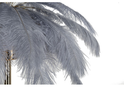 Lampe de Table Palm Gris – Glamour et Naturel Ø 55x60 cm