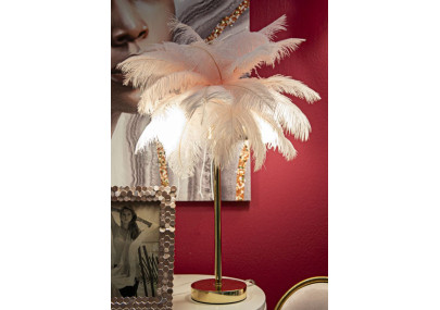 Lampe de table Palm Pink – Style Glam Ø 40x55 cm