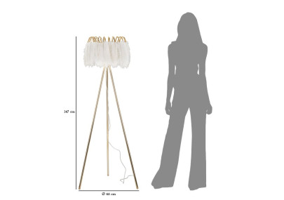 Lampadaire Pied Plume – Design Élégant Ø 46x147 cm