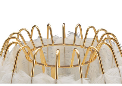 Lampe de table Feather Stand – Glam et Chic Ø 40x60 cm