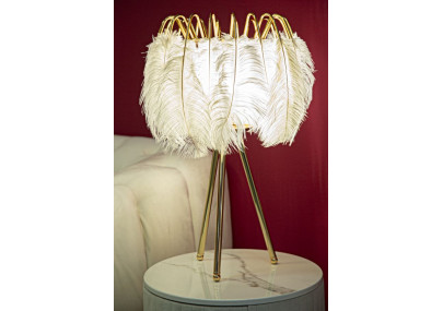 Lampe de table Feather Stand – Glam et Chic Ø 40x60 cm