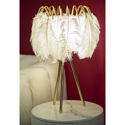 Lampe de table Feather Stand – Glam et Chic Ø 40x60 cm