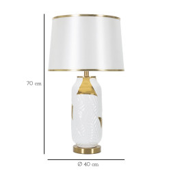 Lampe de Table Céramique – Style Contemporain Ø 40x70 cm
