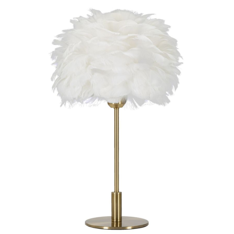 Lampe de Table Boule Plume – Élégance et Originalité Ø 30x50 cm