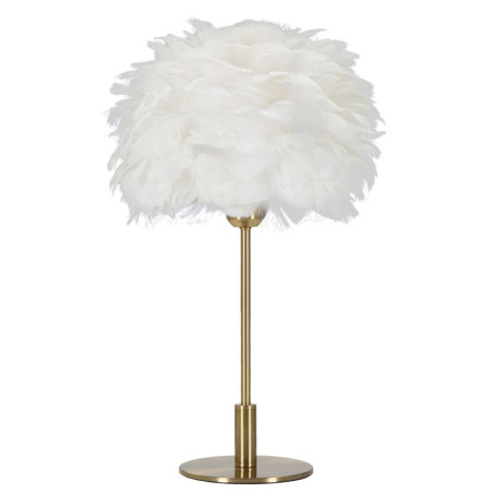 Lampe de Table Boule Plume – Élégance et Originalité Ø 30x50 cm