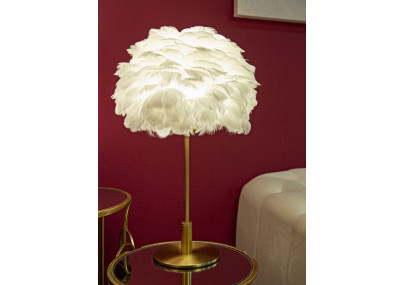 Lampe de Table Boule Plume – Élégance et Originalité Ø 30x50 cm