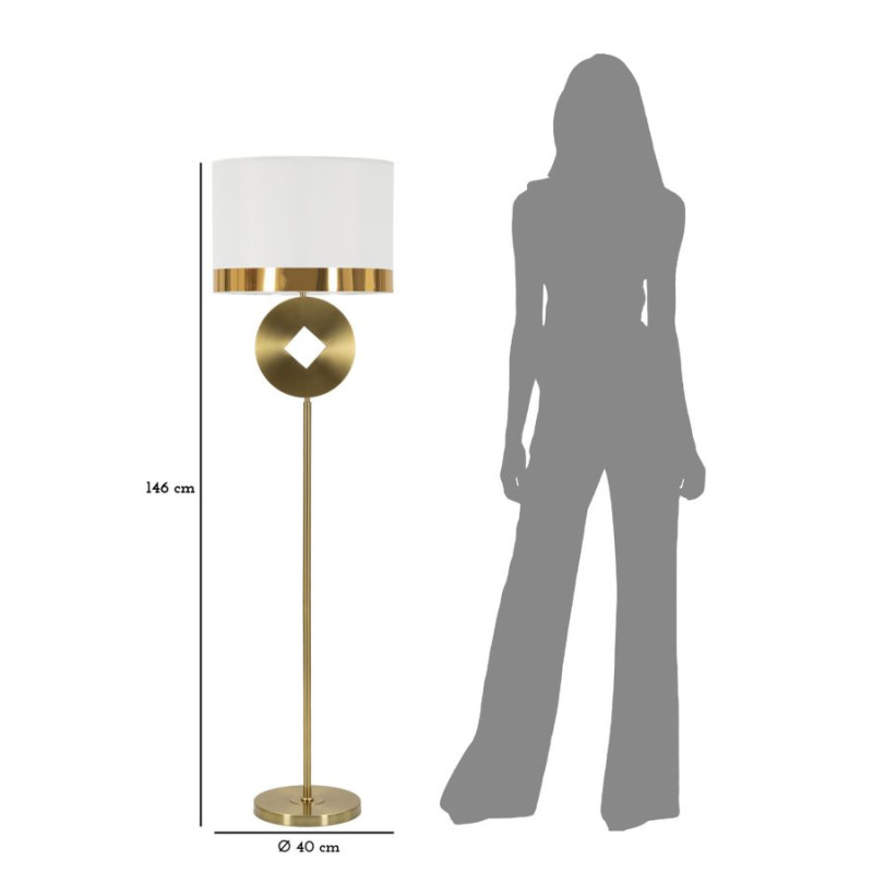 Lampadaire Coin – Luxe Minimaliste Ø 40x151 cm