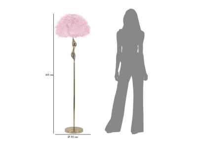 Lampadaire Slim Rose – Chic et Élégant Ø 50x165 cm