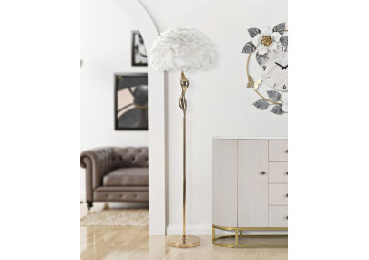 Lampadaire Slim Blanc – Style Minimaliste Ø 50x165 cm