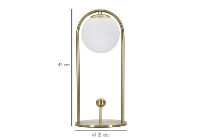Lampe de table Glamy Arc -A- – Luxe et Design Ø 21x47 cm