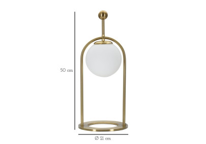 Lampe de Table Glamy Arc -B- – Glam et Élégance Ø 21x50 cm