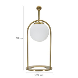 Lampe de Table Glamy Arc -B- – Glam et Élégance Ø 21x50 cm