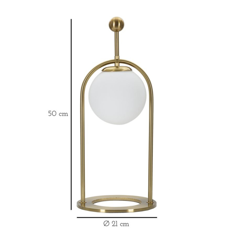 Lampe de Table Glamy Arc -B- – Glam et Élégance Ø 21x50 cm