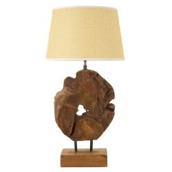 Lampe de Table Teck Kepala – Élégance Naturelle Ø 35x69 cm