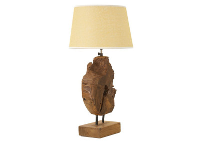 Lampe de Table Teck Kepala – Élégance Naturelle Ø 35x69 cm