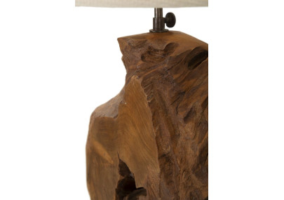 Lampe de Table Teck Kepala – Élégance Naturelle Ø 35x69 cm