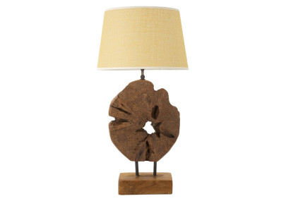 Lampe de Table Teck Kepala – Élégance Naturelle Ø 35x69 cm