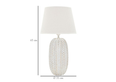 Lampe de Table Leaf – Élégance Naturelle Ø 35x65 cm