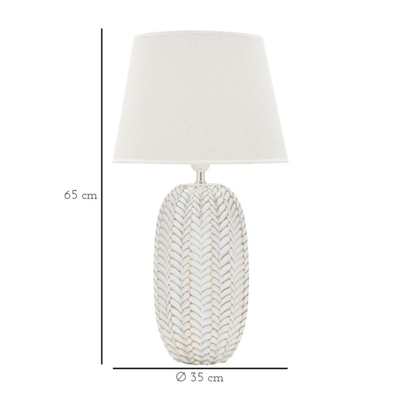 Lampe de Table Leaf – Élégance Naturelle Ø 35x65 cm