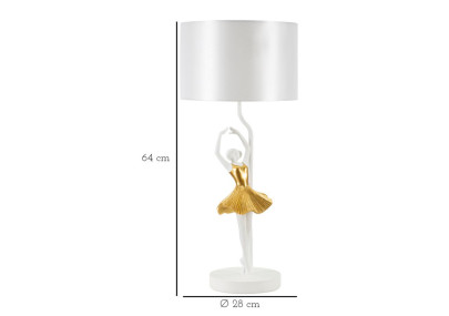 Lampe de Table Danseuse – Design Glam Ø 28x64 cm