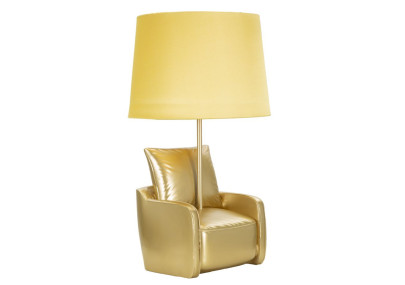 Lampe de Table Midcentury Jaune – Élégance Moderne Ø 26x46 cm