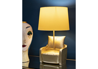 Lampe de Table Midcentury Jaune – Élégance Moderne Ø 26x46 cm