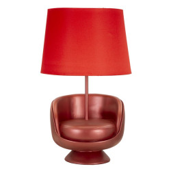 Lampe de table rouge style Midcentury – Glam Ø 26 x 43 cm