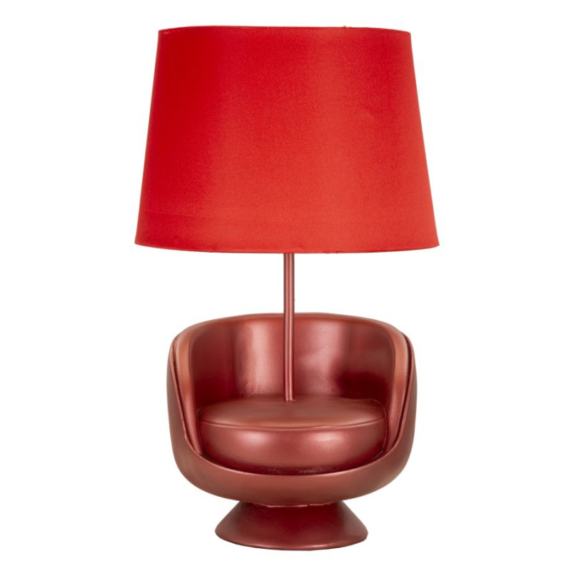 Lampe de table rouge style Midcentury – Glam Ø 26 x 43 cm