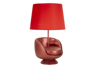 Lampe de table rouge style Midcentury – Glam Ø 26 x 43 cm