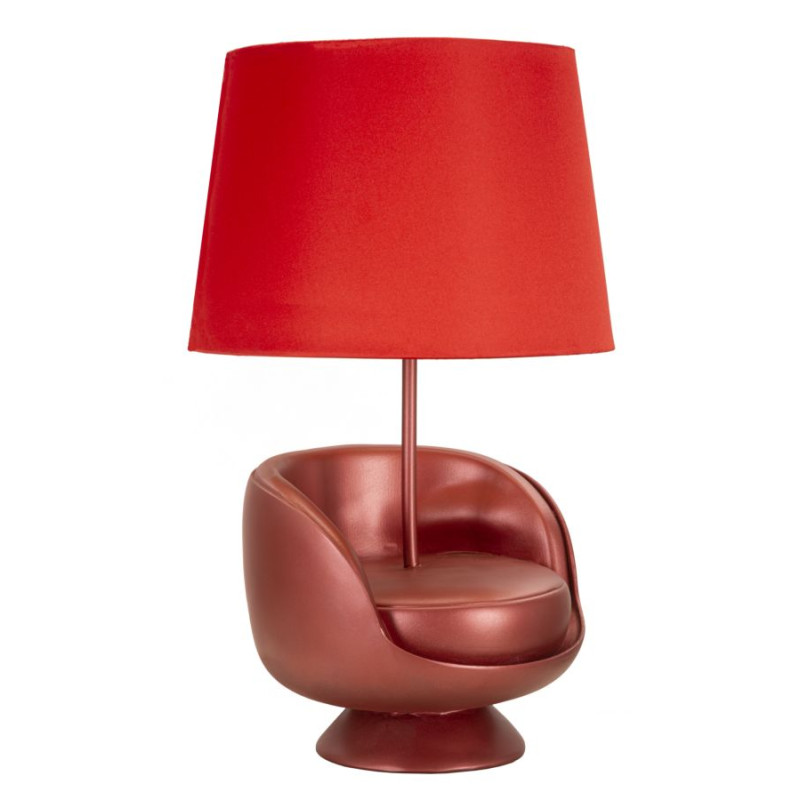 Lampe de table rouge style Midcentury – Glam Ø 26 x 43 cm