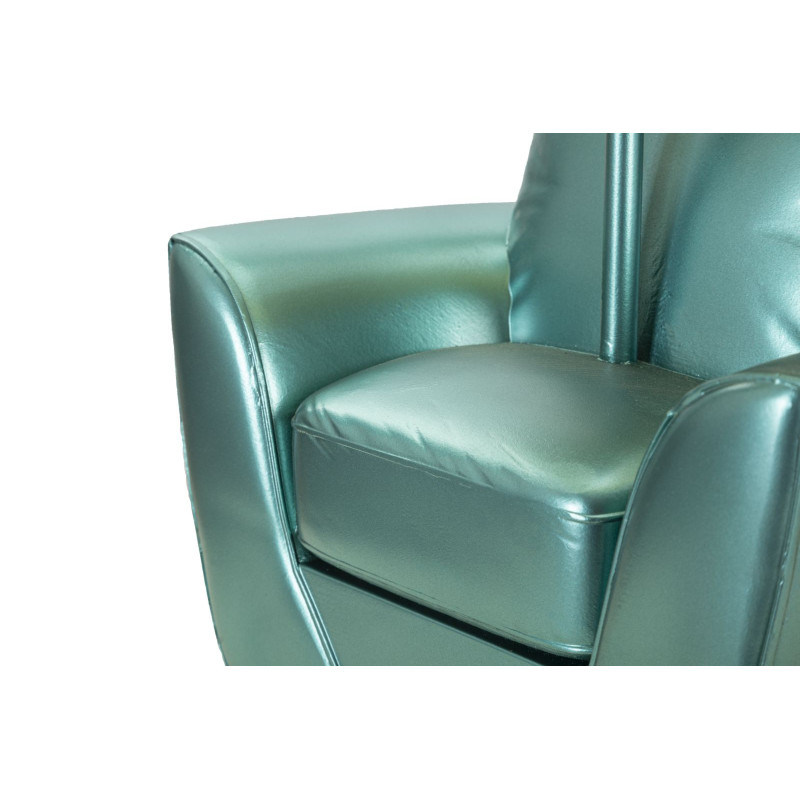 Lampe de Table Midcentury Turquoise – Design Élégant Ø 26x43 cm