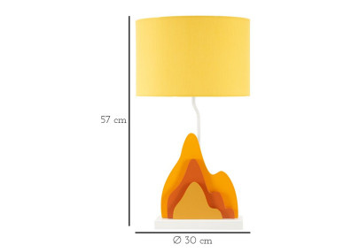 Lampe de Table Color -A- – Luxe et Contemporain 30x57 cm