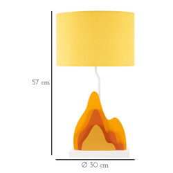 Lampe de Table Color -A- – Luxe et Contemporain 30x57 cm